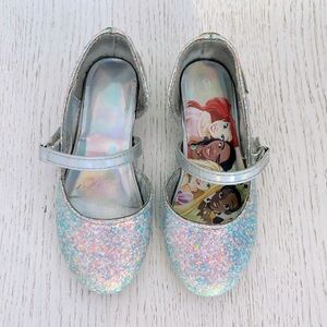 Disney Princess toddler silver sparkle high heels Halloween costume girls size 9
